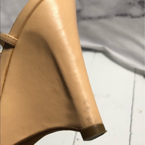 FENDI Red Beaded T-Strap Wedges - Picture 7 of 8